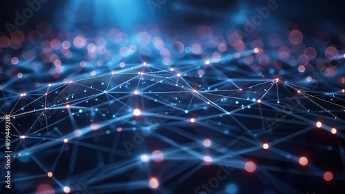 Abstract picture micro light sparkling particle represent data flow. Vivid flowing wave with high tech texture, create digital effect scene perfect for energetic and fantasy wallpaper design. AIG53.