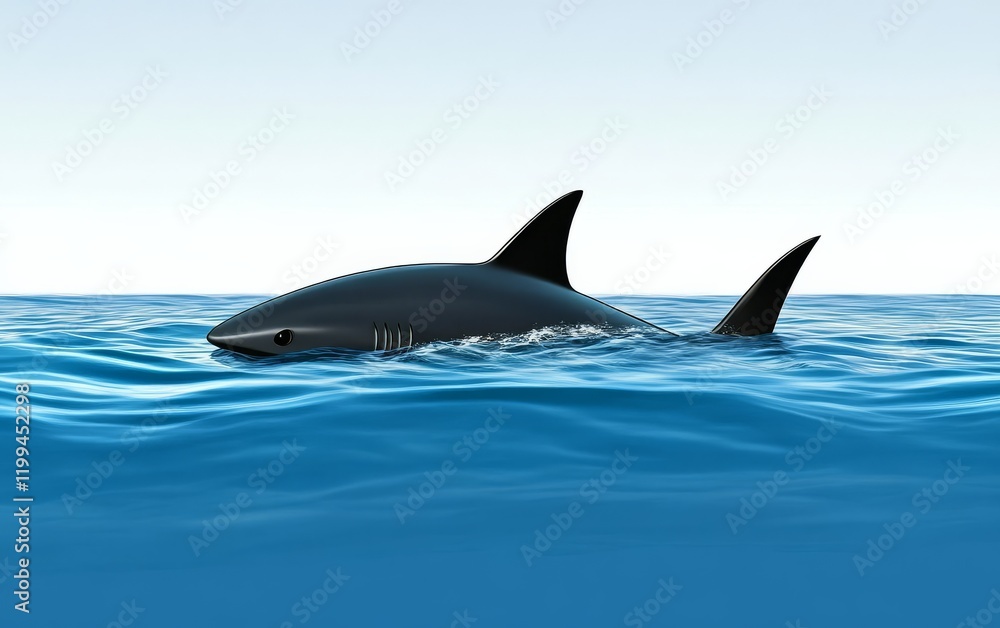 Fototapeta premium Understanding the Risks Associated with Shark Encounters