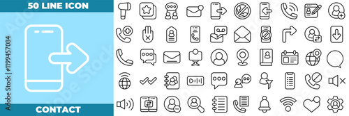 Contact Duotone Editable Icons set.
