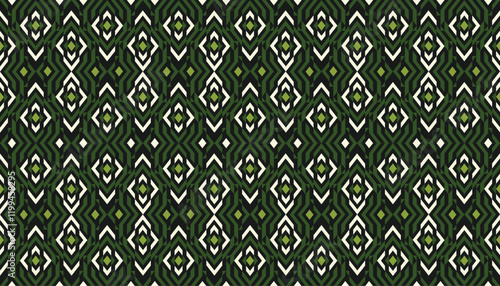 Vector geometric ornament in ethnic style. Abstract seamless pattern with EPS 10. Simple modern background texture. Repeat geo design