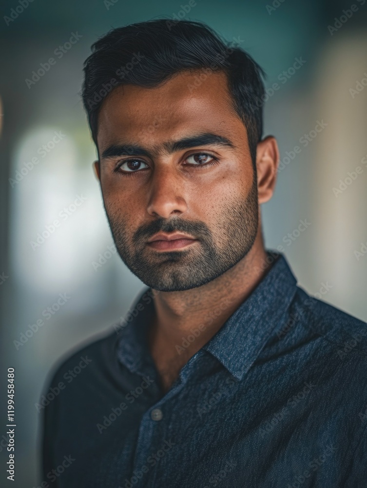 Contemplative Portrait of a Man