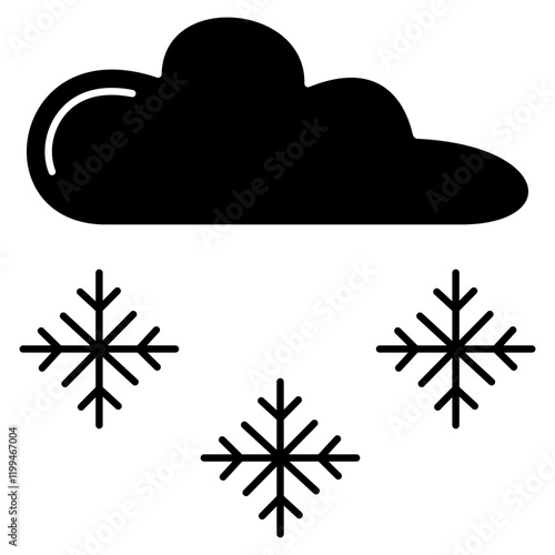 snowfall begins