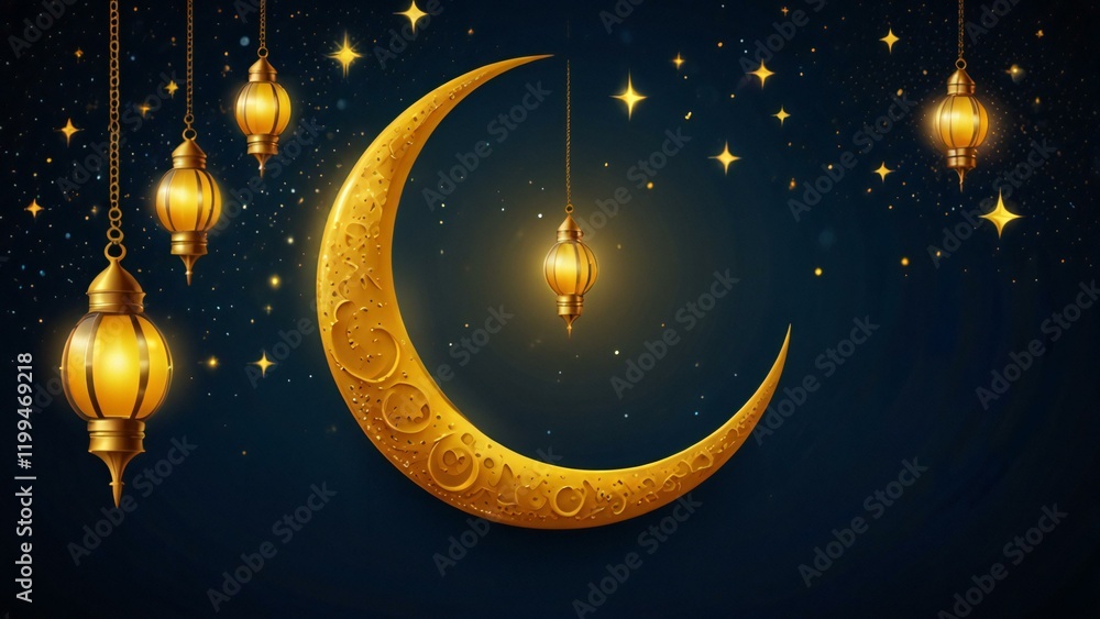 Fototapeta premium eid mubarak greeting card vector