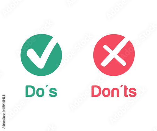 Do's and Don'ts. Positive vs Negative. Yes or No