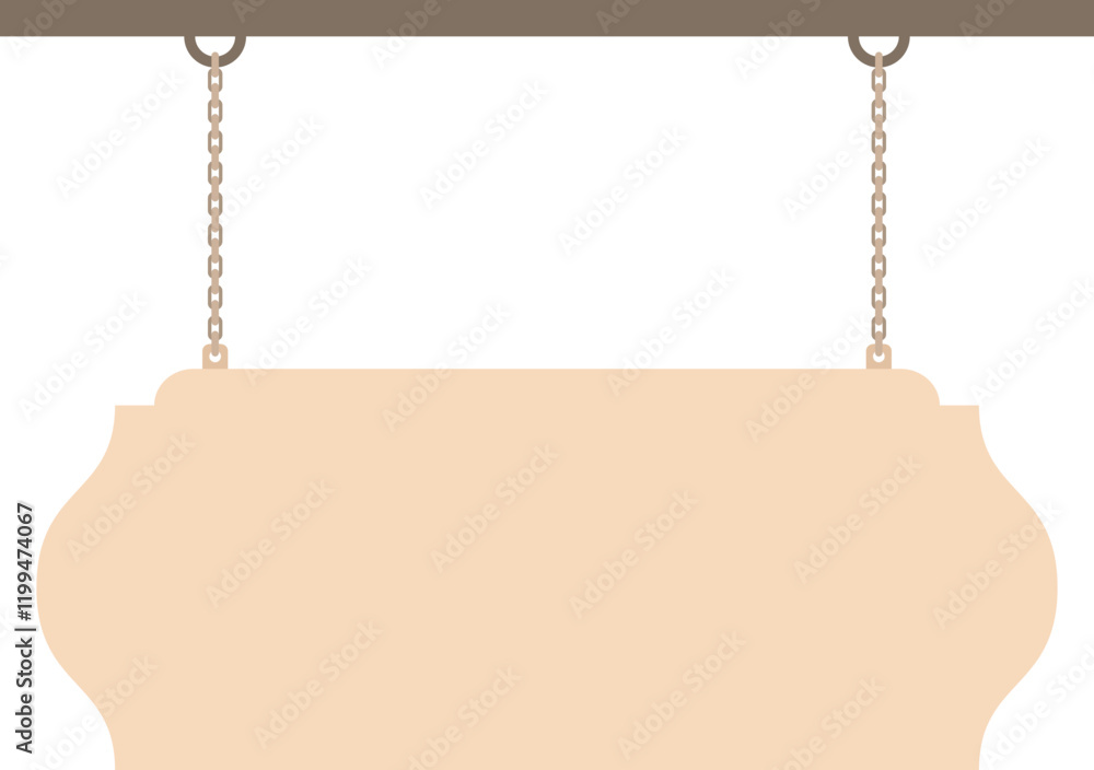 Illustration of a hanging sign board with blank copy space. Empty sign board for your design. Illustration of a hanging sign board with blank copy space. Empty sign board for your design.