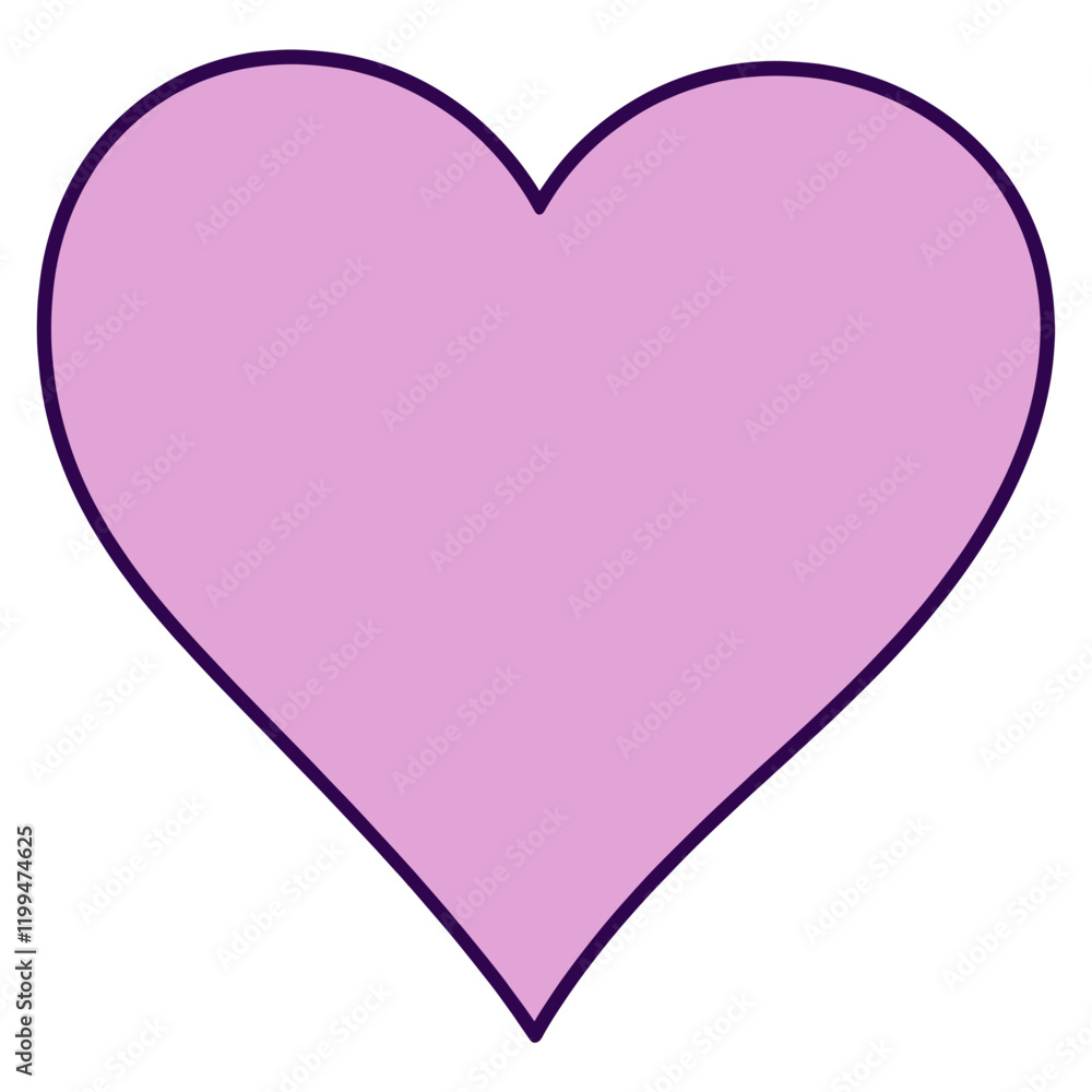 Purple heart icon simple valentine romantic vector Purple heart icon simple valentine romantic vector