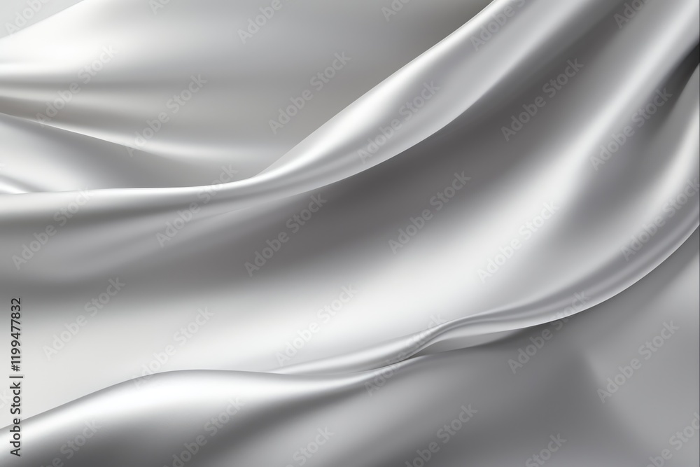 Fototapeta premium Gray Blur: Airy Delicate Texture of Polished Light Metal Effect on Empty Grey Background