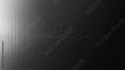 Gray grainy background, black white gradient grayscale abstract monochrome noise texture banner, header cover wallpaper backdrop design, Generative Ai