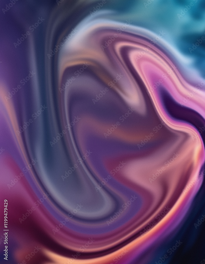 Obraz premium Soft flowing satin fabric with purple and pink waves creating a smooth and textured backdrop