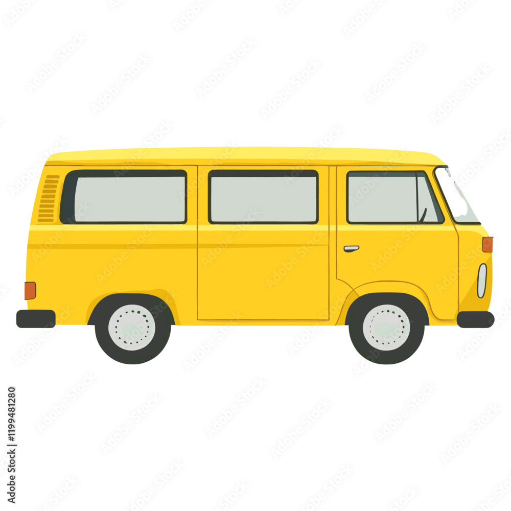 Van transportation illustration vehicle vector Van transportation illustration vehicle vector