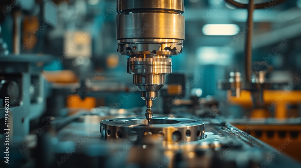 Close-up of a robotic arm with a drill, performing high-precision tasks in a modern industrial environment, highlighting technology and automation. Close-up of a robotic arm with a drill, performing high-precision tasks in a modern industrial environment, highlighting technology and automation.