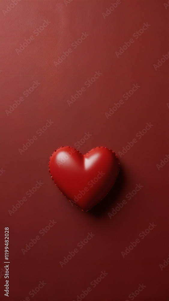 Fototapeta premium red heart on a wooden background