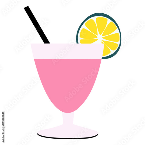 Cocktail illustration beverage vibrant vector