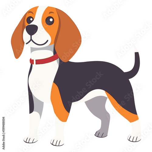 Beagle dog illustration animal pet vector