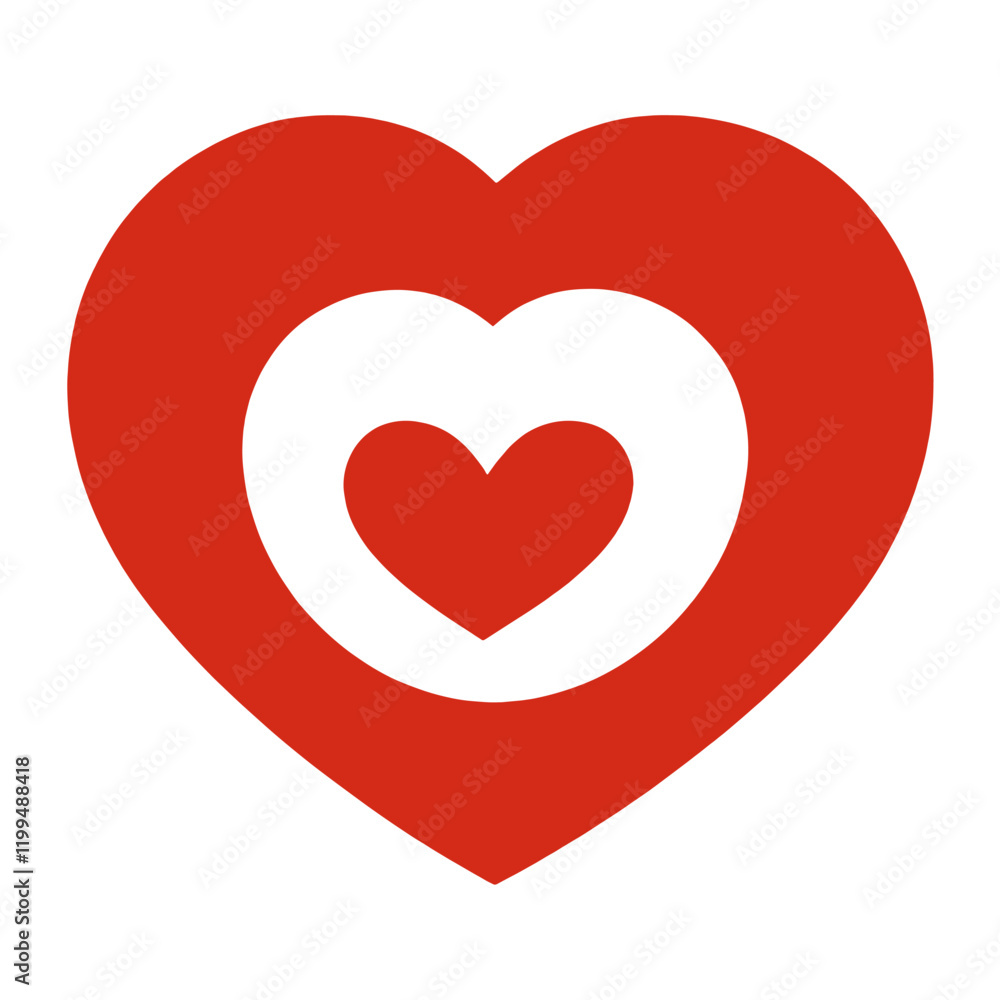 Heart and earth minimalist symbol design vector Heart and earth minimalist symbol design vector