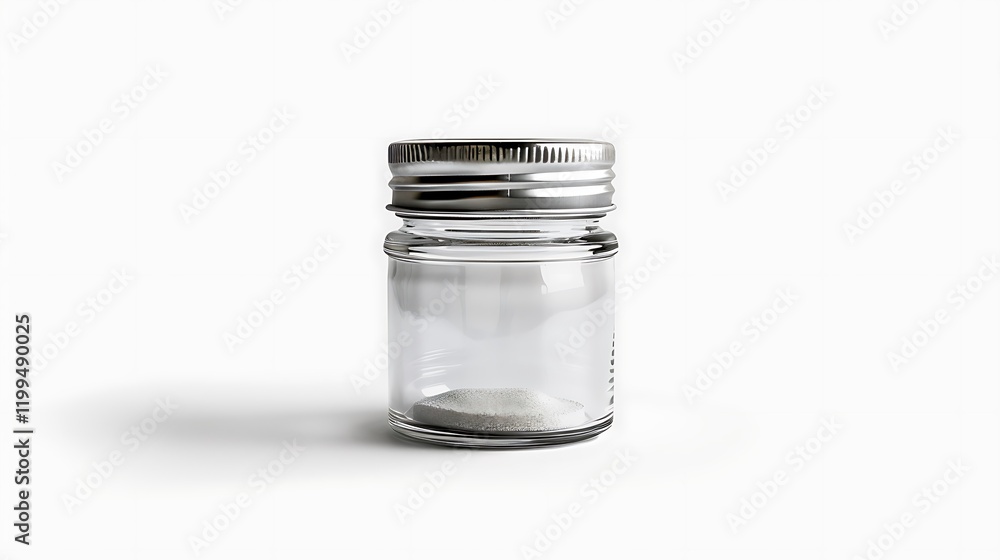 A classic clear glass jar on the beautifull empty background
A classic clear glass jar on the beautifull empty background