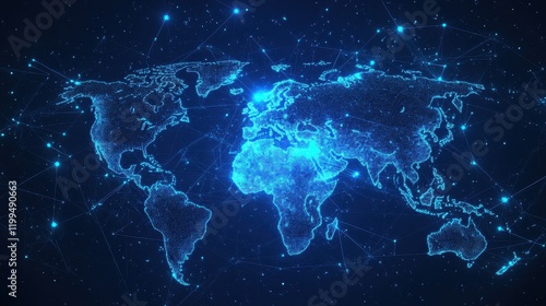 Supply chain solutions flat design front view global distribution network animation vivid