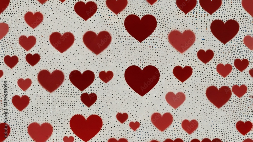 seamless pattern with hearts seamless pattern with hearts