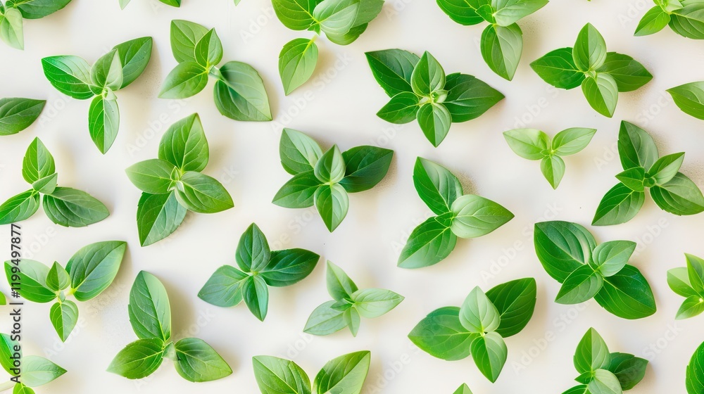 Mint leaves on a white background Mint leaves on a white background