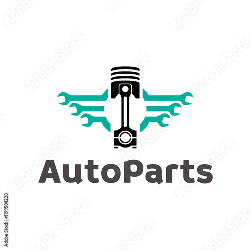 Auto parts logo design. Automotive parts, automobile repairing car, vector design and illustration