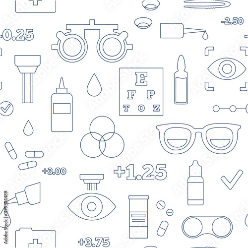 Eyesight examination pattern