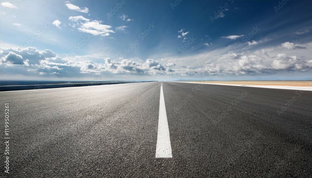 Fototapeta premium vast empty runway