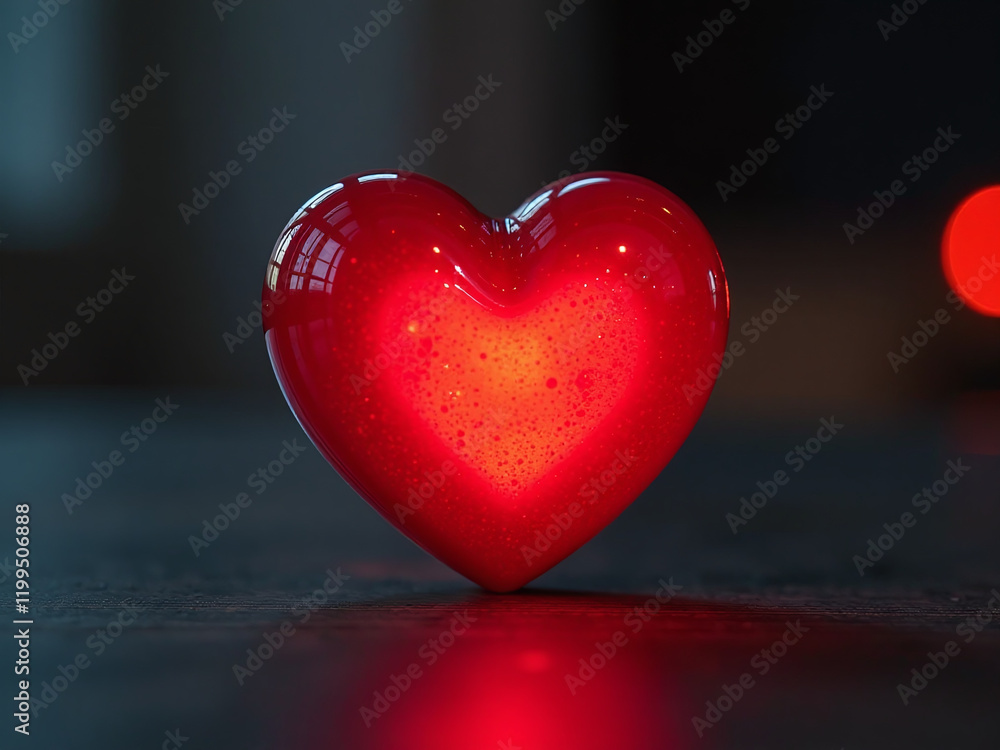 Un Corazón Rojo Ilumina El Tablero Del Coche Como Recordatorio Constante De La Importancia De La Prudencia Y La Conciencia A La Hora De Manejar. 00001 Un Corazón Rojo Ilumina El Tablero Del Coche Como Recordatorio Constante De La Importancia De La Prudencia Y La Conciencia A La Hora De Manejar. 00001