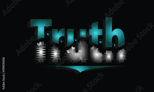 TRUTH lettering custom style design