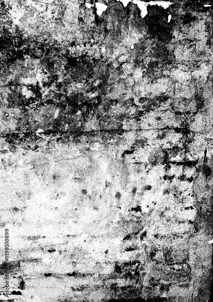 Fototapeta premium Large concrete wall texture with a transparent background