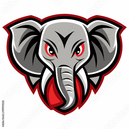 Wallpaper Mural elephant head vector Torontodigital.ca