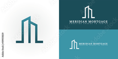 The sophisticated logo design features the initials MM elegantly intertwined. The logo is ideal for real estate developers, property management firms, and other businesses in the industry.