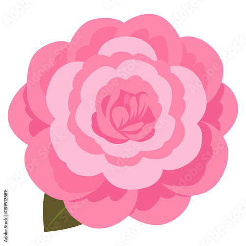 Camellia flower illustration art chandelier vector