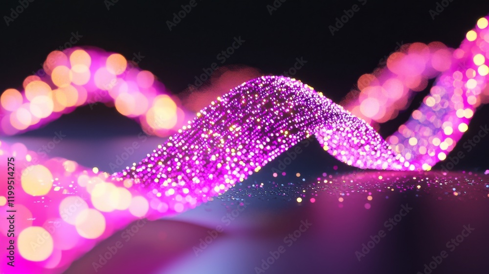 Abstract Pink and Purple Glittering Wave Background Sparkling Light Effects Bokeh Abstract Pink and Purple Glittering Wave Background Sparkling Light Effects Bokeh
