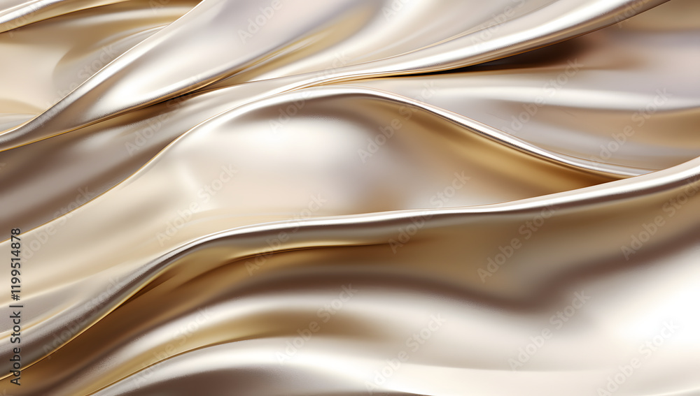 Fototapeta premium Light pale soft pastel gold golden champagne beige abstract background. Color gradient ombre transition. Silk fabric. Luxury premium rich. Matte shimmer. Christmas, birthday, anniversary. Template, ai