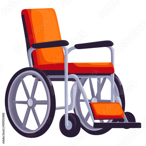 Wheel chair illustration wheelchair healthcare vector