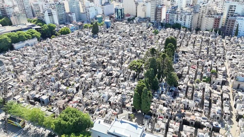 Recoleta cemetery Aerial shot  photo