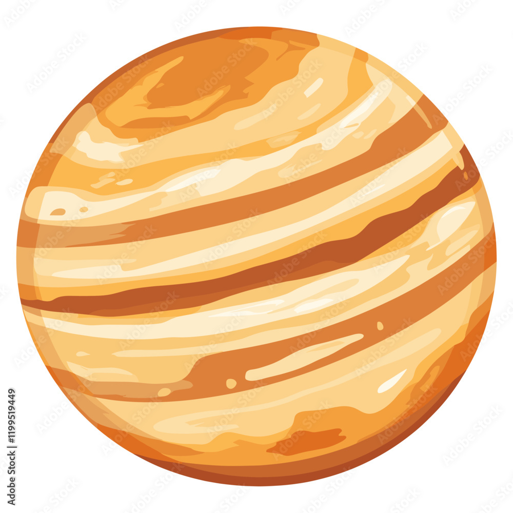 Jupiter planet illustration astronomy vector Jupiter planet illustration astronomy vector