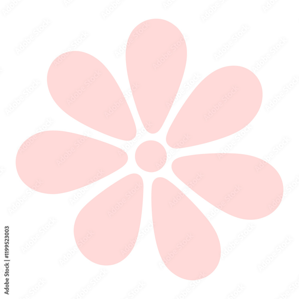 Flower silhouette illustration minimalist background vector Flower silhouette illustration minimalist background vector