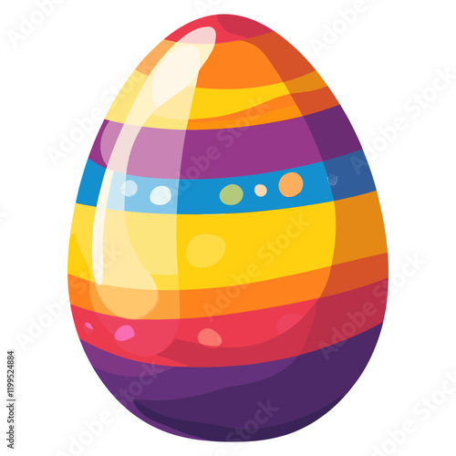 Easter egg illustration easter pastel vector