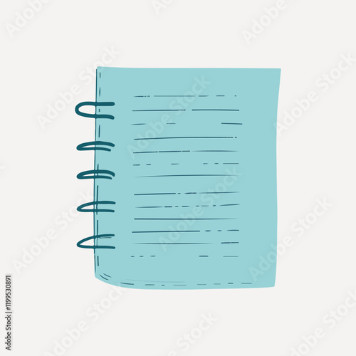 cute paper note illustration vector