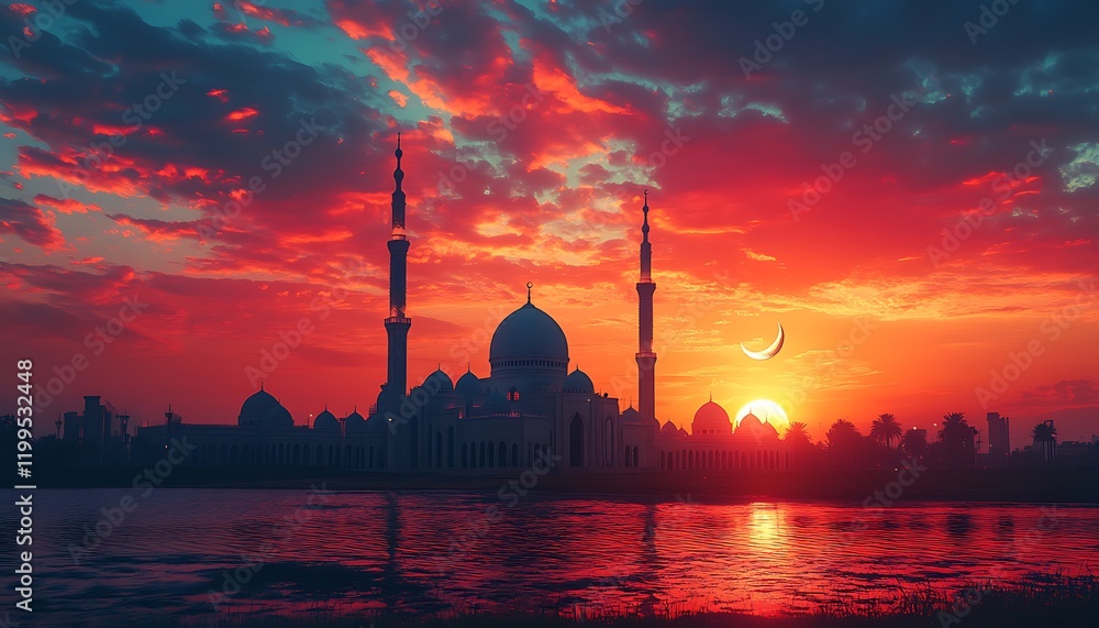 Fototapeta premium illustration of Abstract background for ramadan kareem