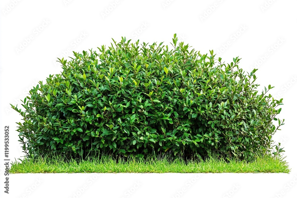 green bush on white background. green bush on white background.