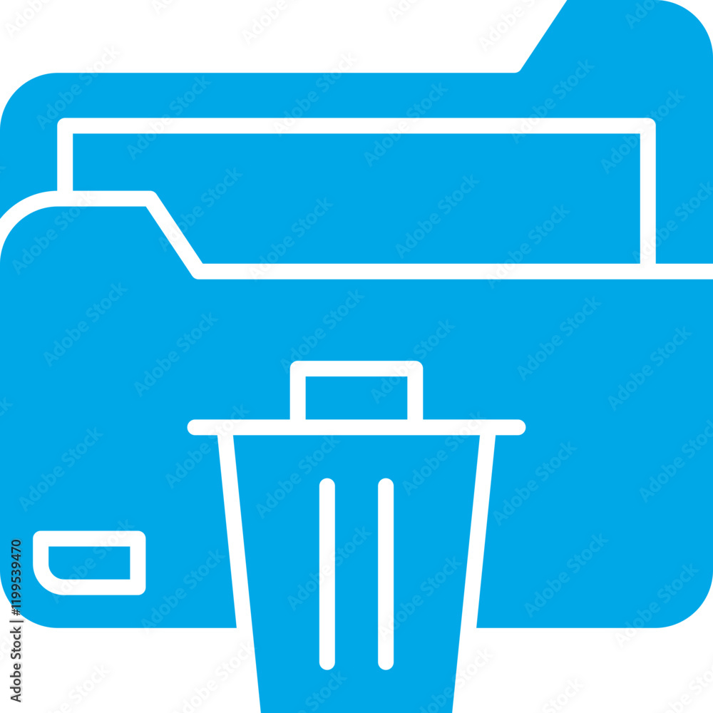 Obraz premium Trash Document icon single vector illustration