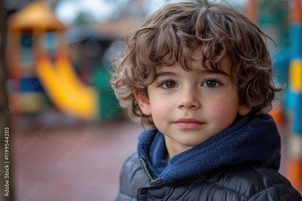 Deaf child engaging with peers in school yard on a bright day Deaf child engaging with peers in school yard on a bright day