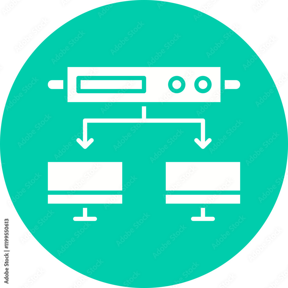 Server Connections icon single vector illustration Server Connections icon single vector illustration