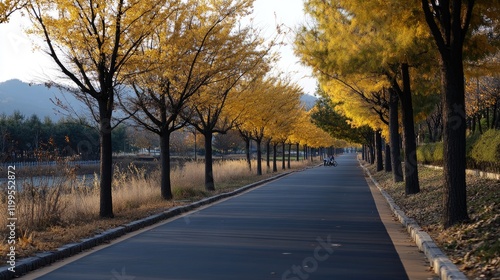 Wallpaper Mural Red bike lane on Mala-Ulica contrasts with green trees and a bus in Ljubblogachia, showcasing urban and natural elements together. Torontodigital.ca