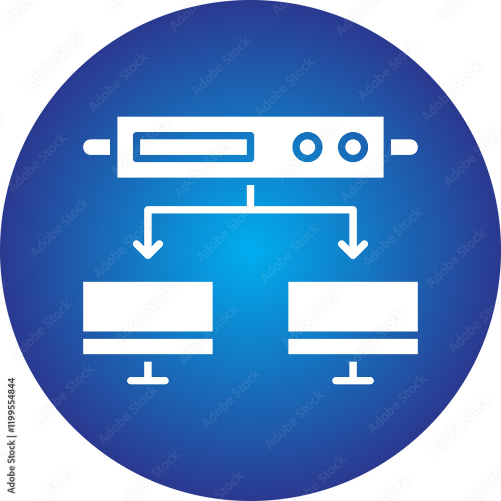 Server Connections icon single vector illustration Server Connections icon single vector illustration