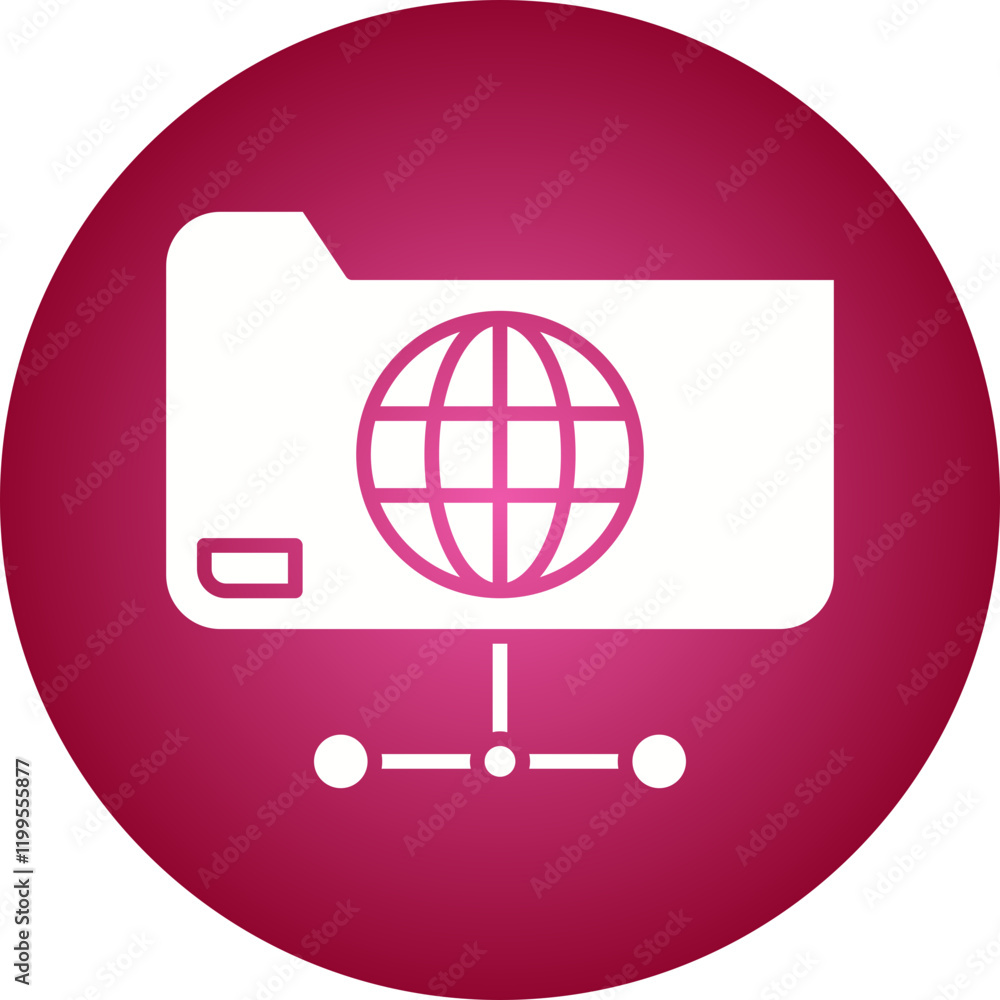 World Data icon single vector illustration World Data icon single vector illustration