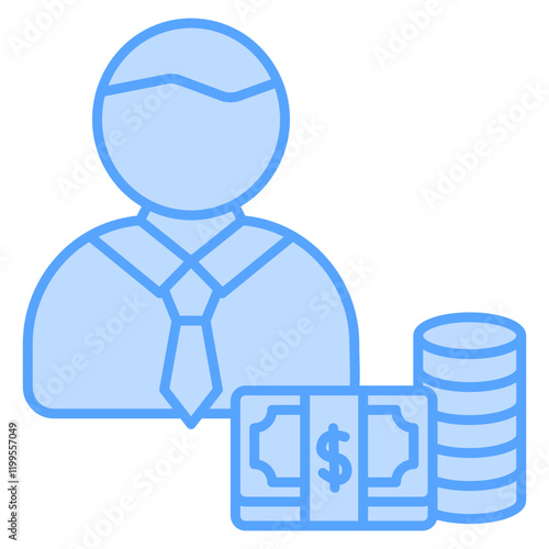 Investor  Icon Element For Design