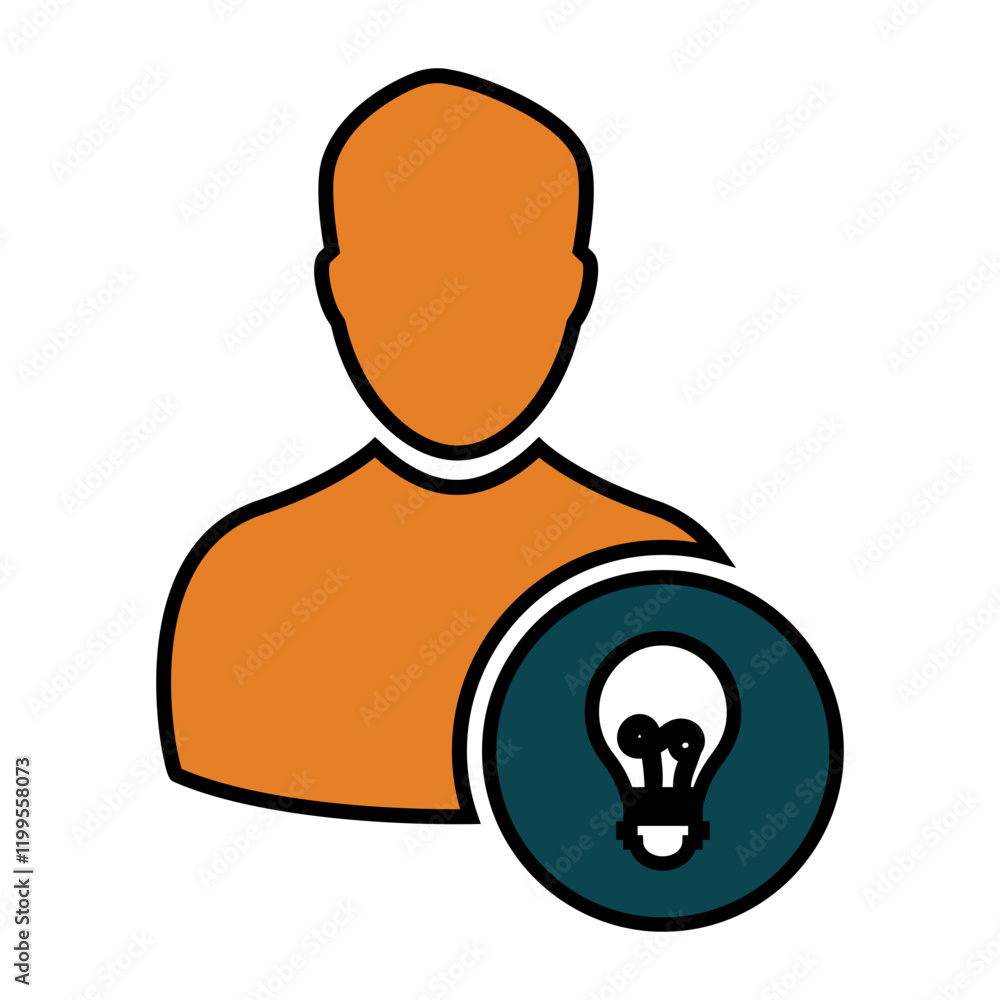 Creativity, Thinking, and Brain Icon Creativity, Thinking, and Brain Icon